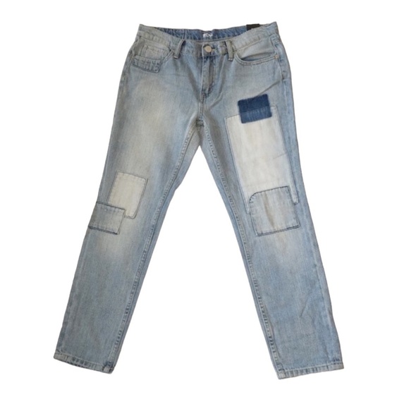 BDG Slim Boyfriend Patchwork Denim Ankle Length Jeans Sz 26 - Picture 8 of 12